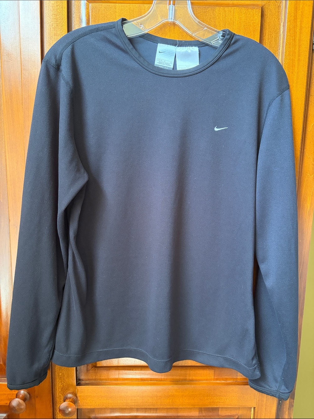 Black Ladies Nike Dri-Fit Long Sleeve Shirt